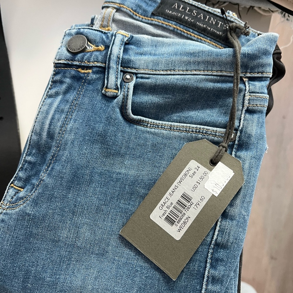 ALL SAINTS GRACE SKINNY JEANS // SIZE 24